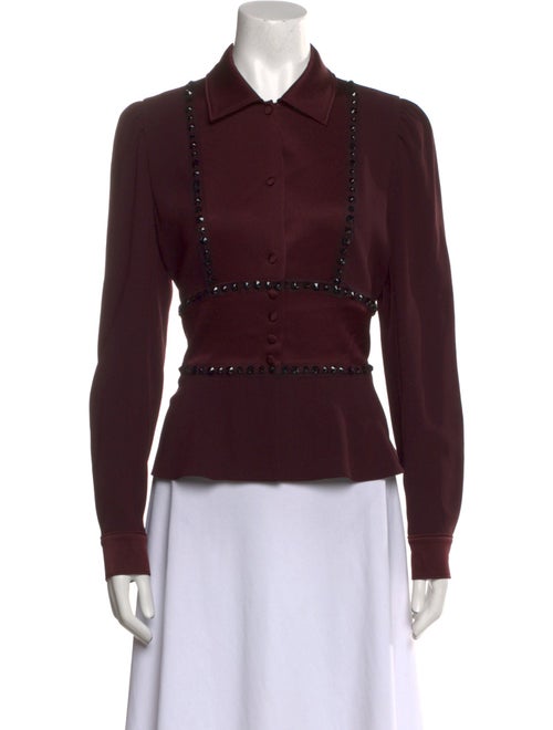 Bottega Veneta Long Sleeve Button-Up Top