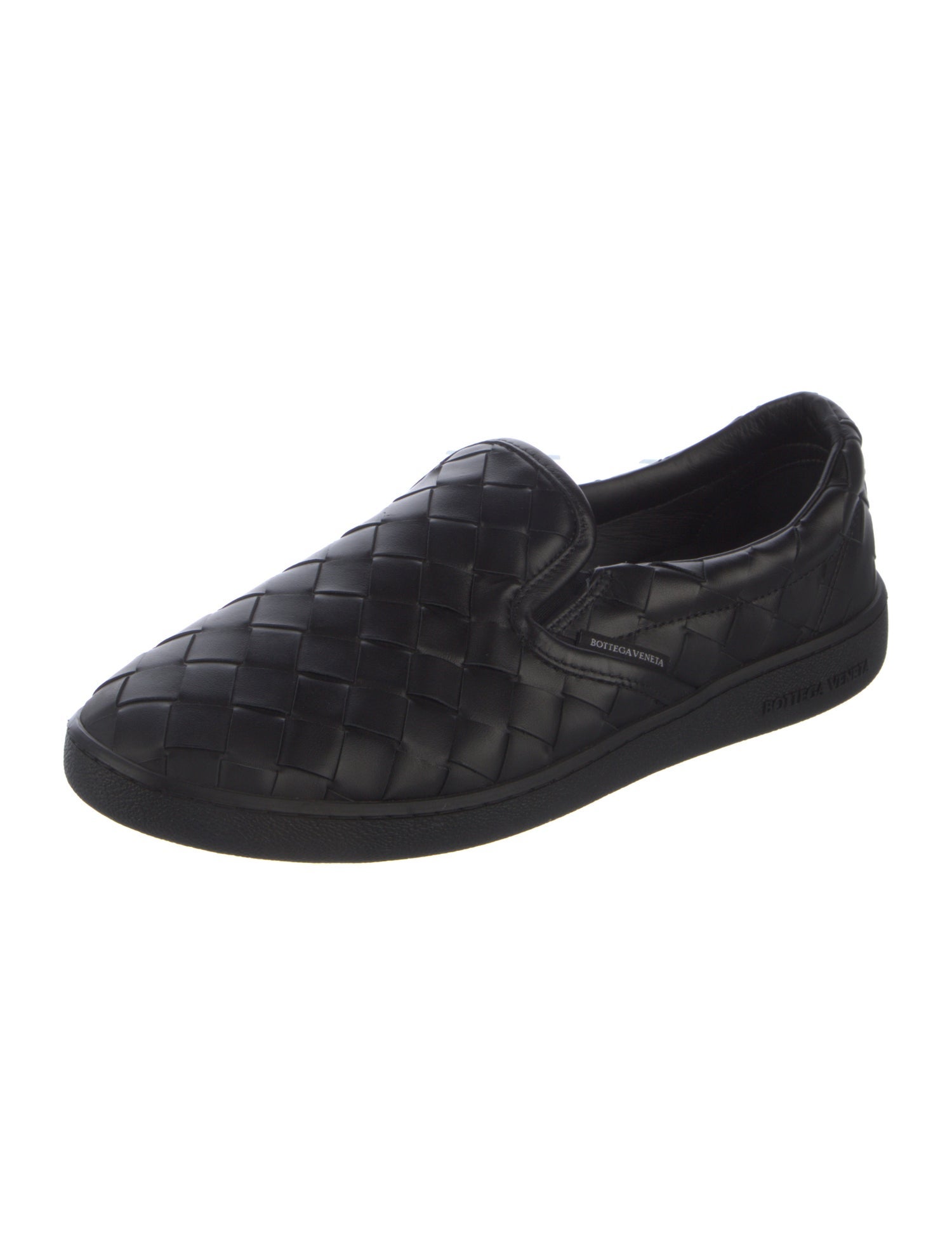 Bottega Veneta Intrecciato Weave Leather Sneakers