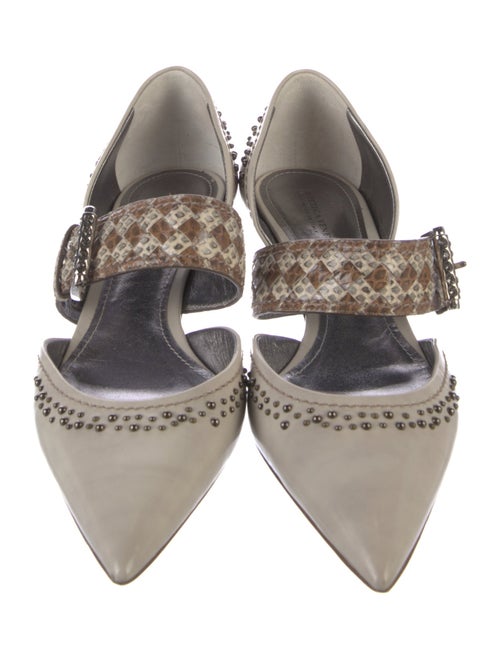Bottega Veneta Intrecciato Weave Leather D'Orsay Pumps