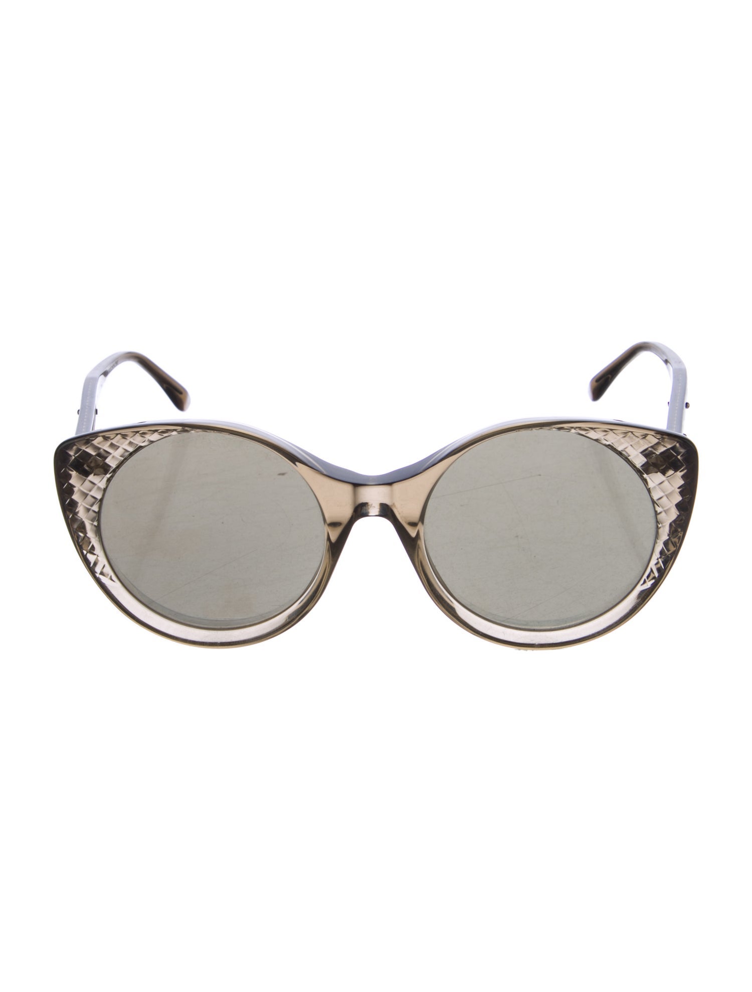 Bottega Veneta Round Tinted Sunglasses