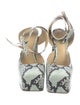 Bottega Veneta Python Animal Print Slingback Pumps