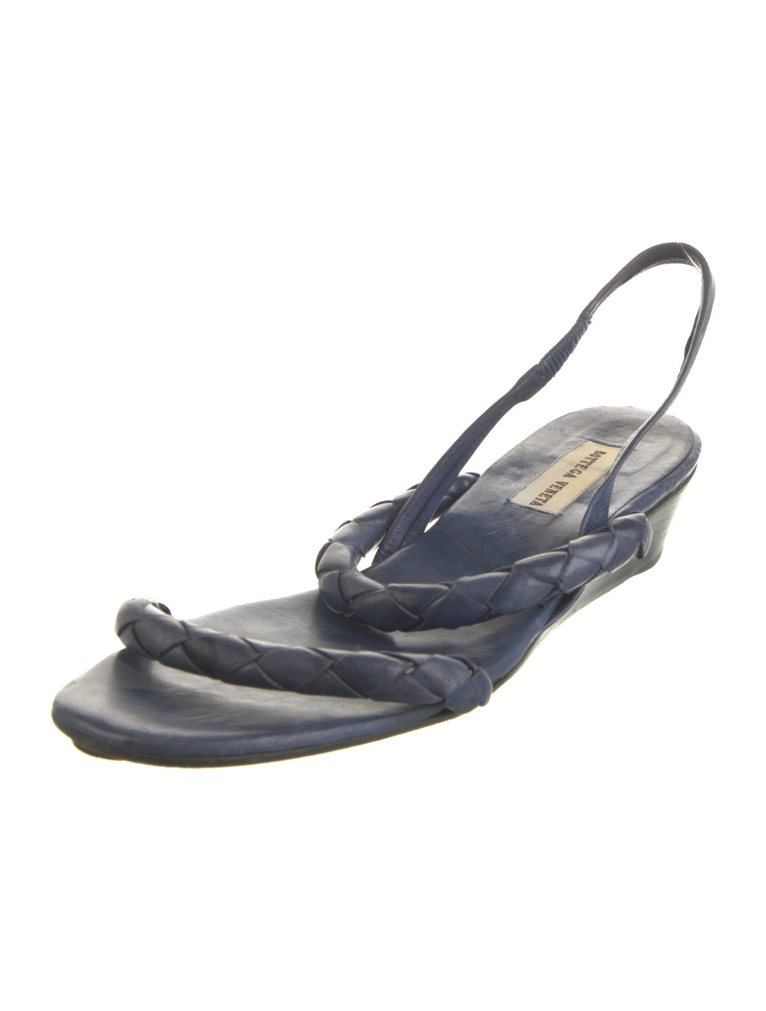 Bottega Veneta Vintage Intrecciato Weave Slingback Sandals