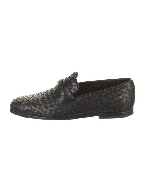 Bottega Veneta Intrecciato Weave Leather Dress Loafers
