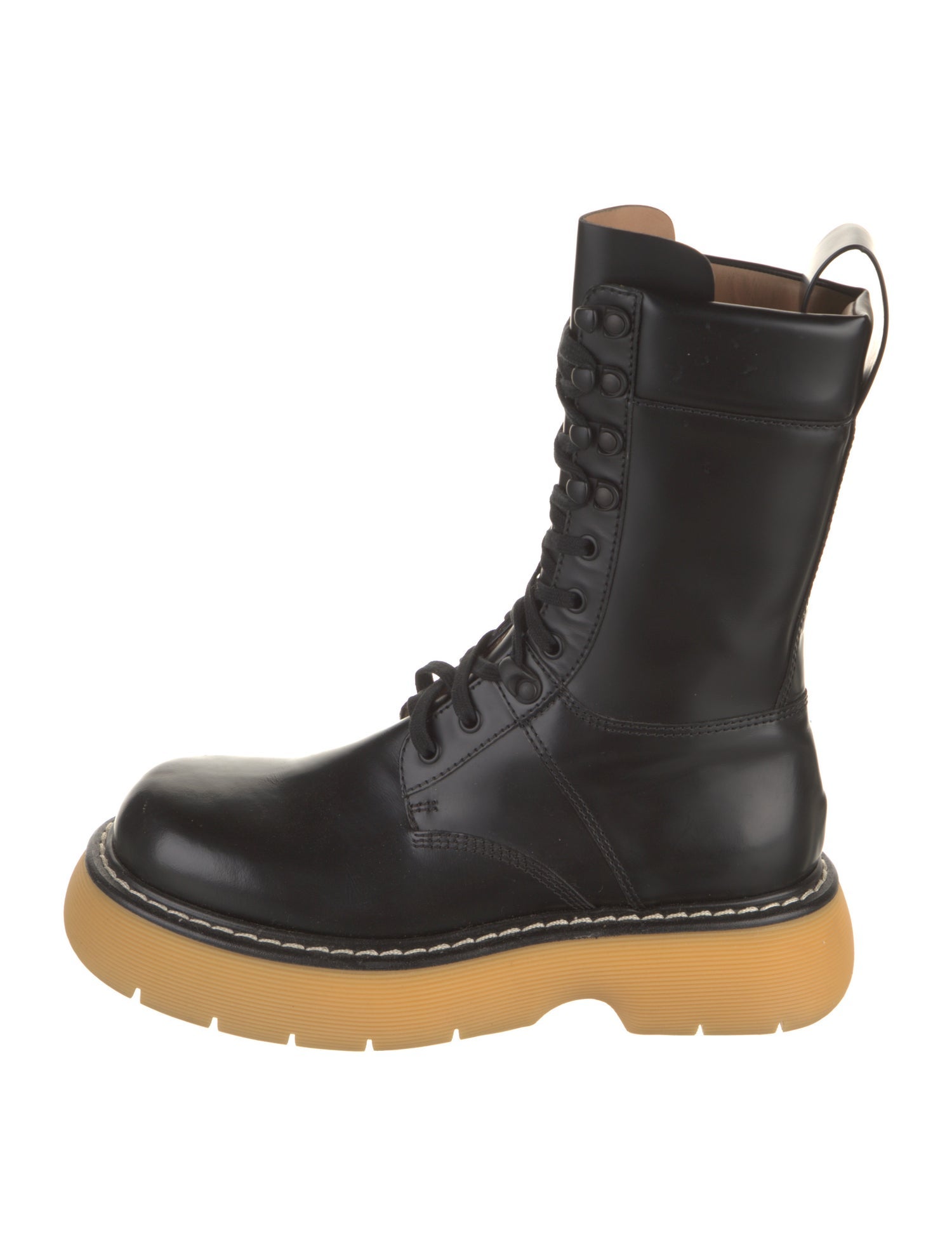 Bottega Veneta Leather Combat Boots