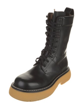 Bottega Veneta Leather Combat Boots