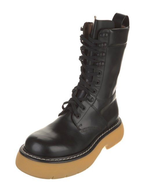 Bottega Veneta Leather Combat Boots