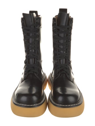 Bottega Veneta Leather Combat Boots