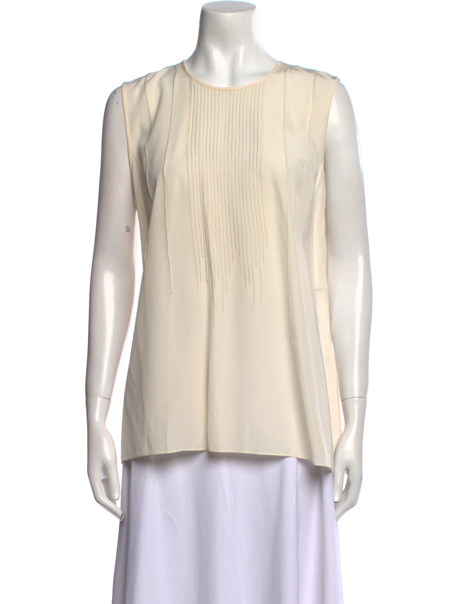 Bottega Veneta Silk Crew Neck Top w/ Tags