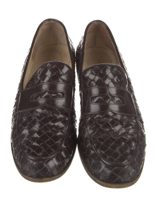 Bottega Veneta Intrecciato Weave Leather Loafers