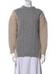 Bottega Veneta Wool Colorblock Pattern Sweater