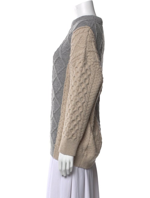 Bottega Veneta Wool Colorblock Pattern Sweater