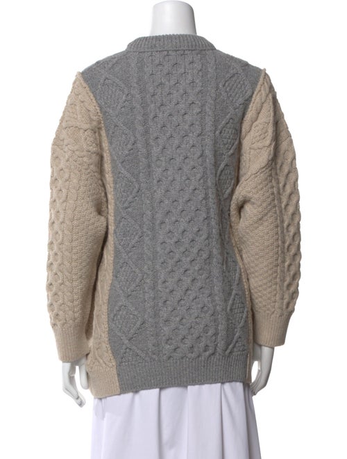 Bottega Veneta Wool Colorblock Pattern Sweater