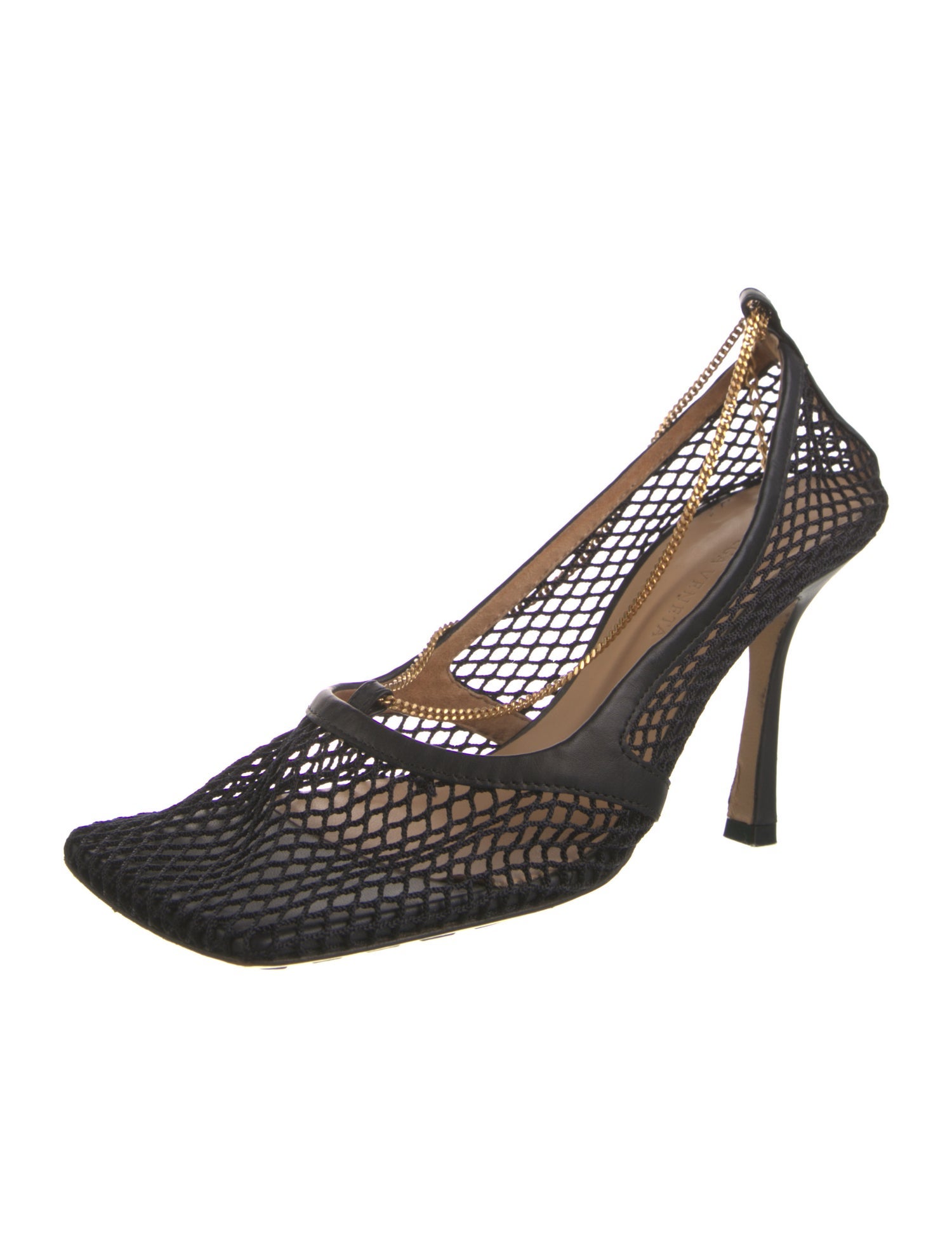 Bottega Veneta Mesh Mesh Accents Slingback Pumps