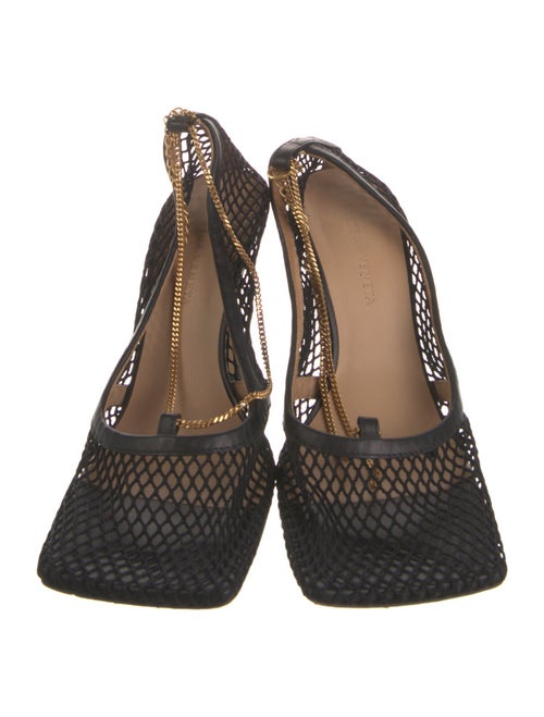 Bottega Veneta Mesh Mesh Accents Slingback Pumps