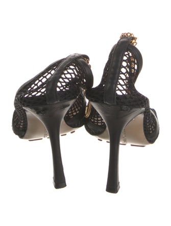 Bottega Veneta Mesh Mesh Accents Slingback Pumps