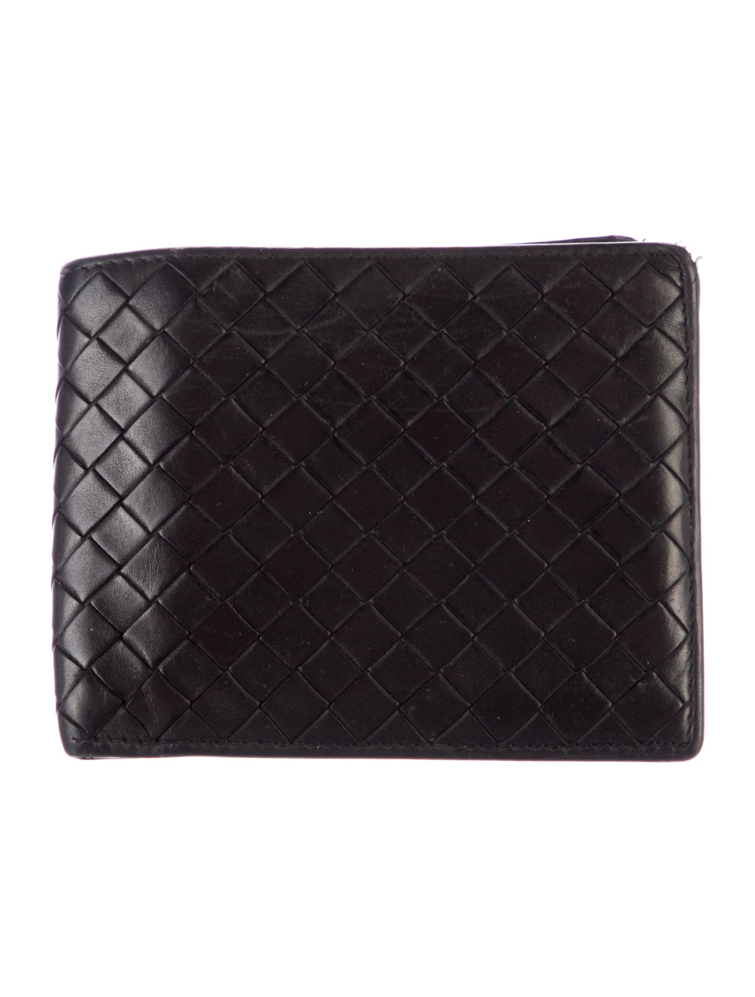 Bottega Veneta Vintage Intrecciato Weave Wallet