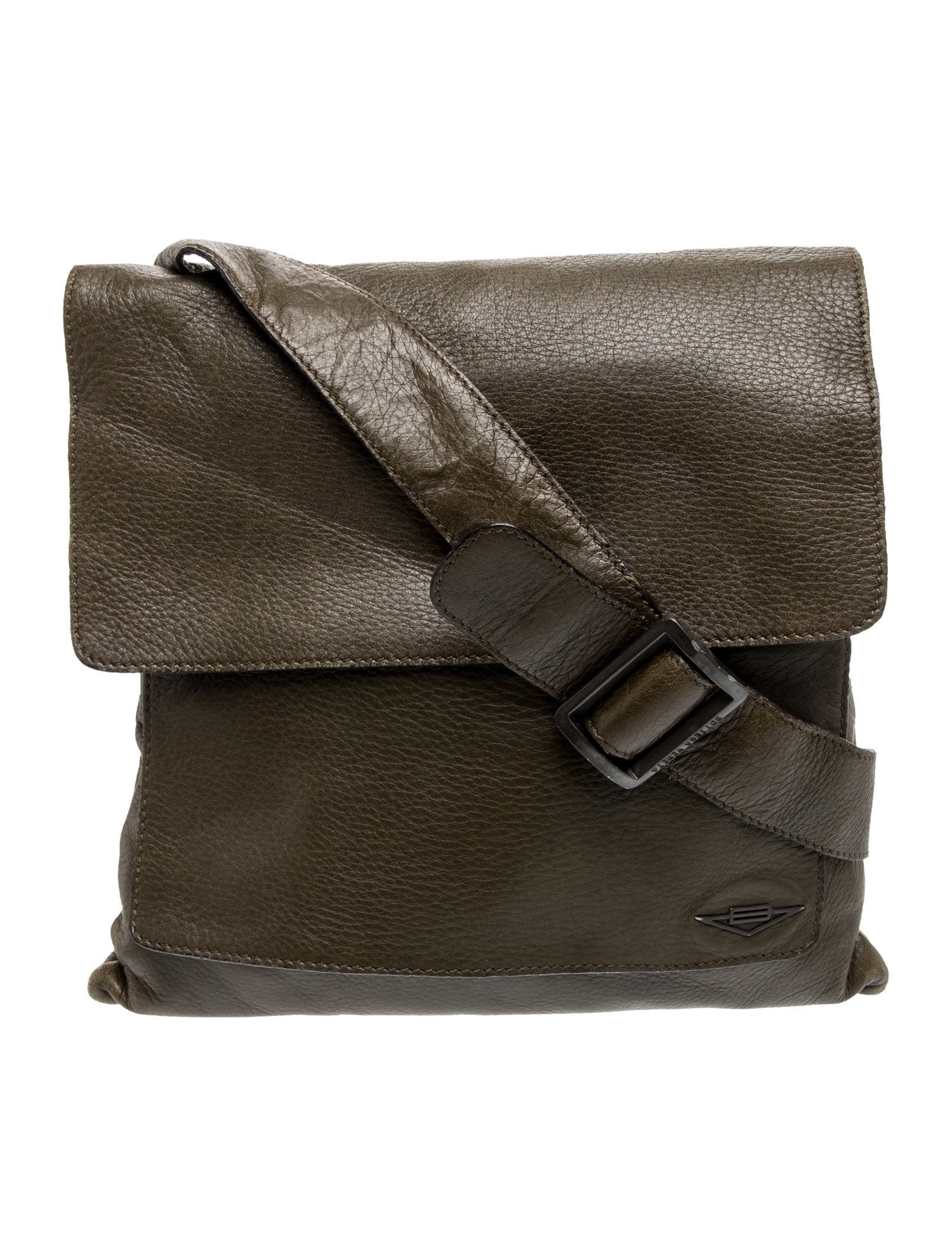 Bottega Veneta Leather Messenger Bag Vintage