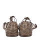 Bottega Veneta Lizard T-Strap Sandals