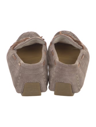 Bottega Veneta Intrecciato Weave Suede Moccasins