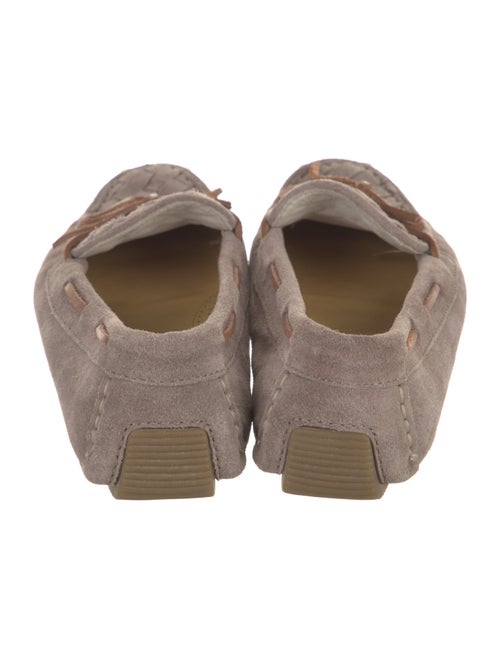 Bottega Veneta Intrecciato Weave Suede Moccasins