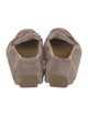 Bottega Veneta Intrecciato Weave Suede Moccasins