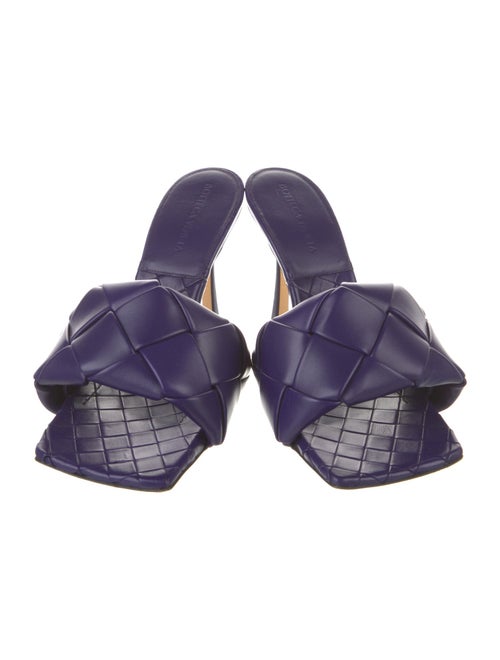 Bottega Veneta Intrecciato Weave Leather Slides