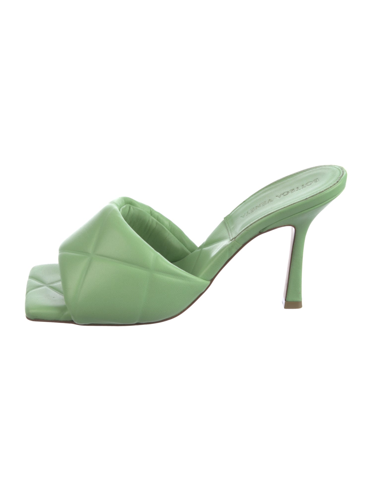 Bottega Veneta Quilted Pattern Leather Slides