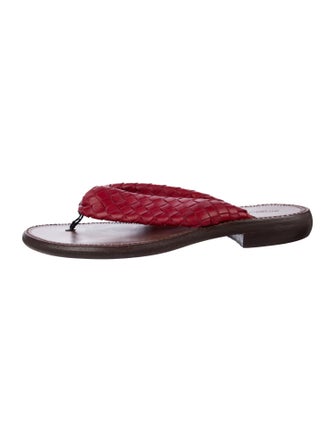 Bottega Veneta Leather Slides