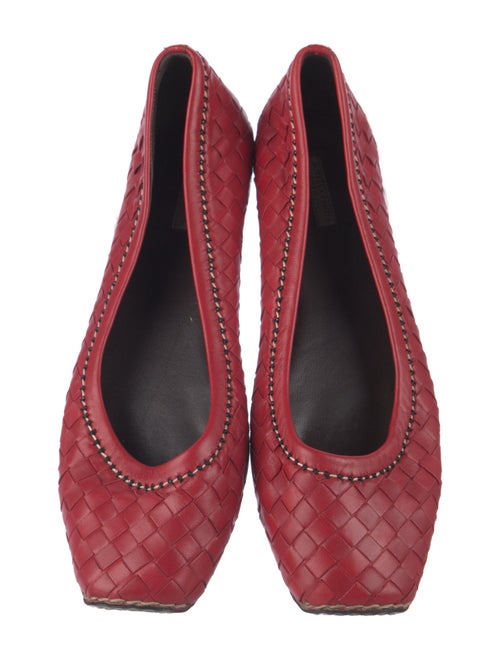 Bottega Veneta Intrecciato Weave Leather Ballet Flats
