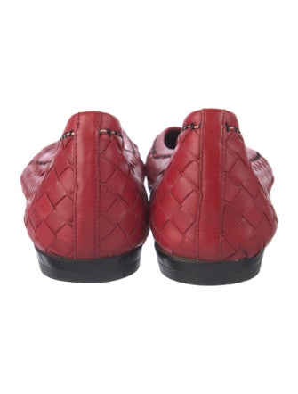 Bottega Veneta Intrecciato Weave Leather Ballet Flats