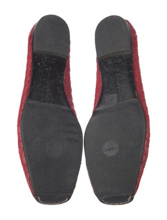 Bottega Veneta Intrecciato Weave Leather Ballet Flats