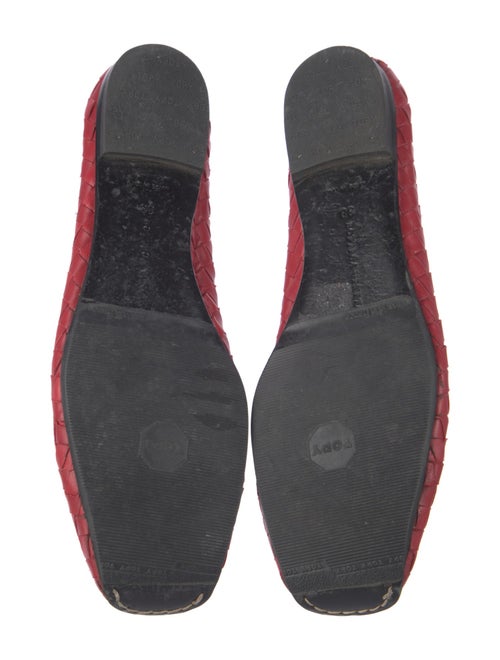 Bottega Veneta Intrecciato Weave Leather Ballet Flats