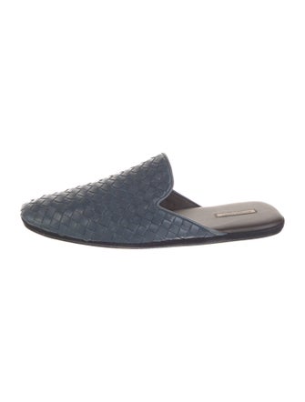 Bottega Veneta Intrecciato Weave Leather Slippers