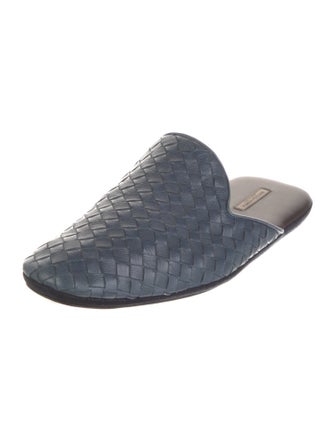 Bottega Veneta Intrecciato Weave Leather Slippers