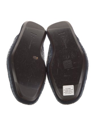 Bottega Veneta Intrecciato Weave Leather Slippers
