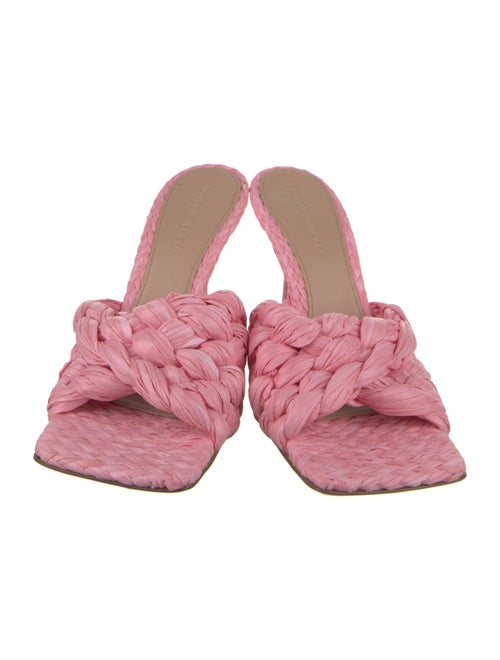 Bottega Veneta Raffia Slides