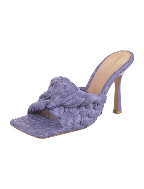 Bottega Veneta Raffia Slides