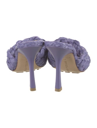 Bottega Veneta Raffia Slides