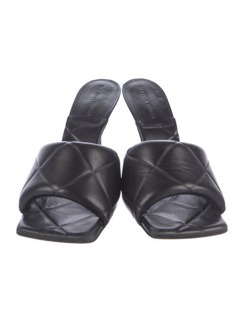 Bottega Veneta Quilted Pattern Leather Slides
