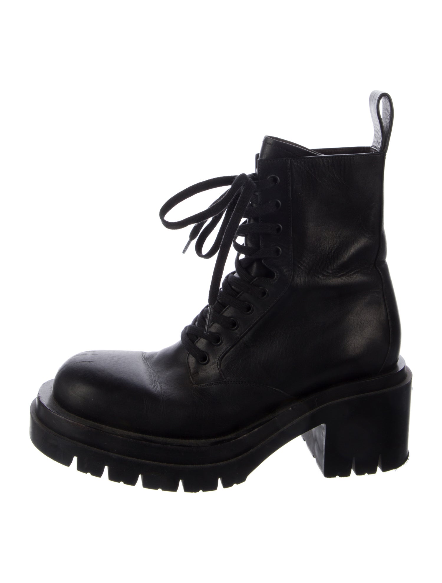 Bottega Veneta Leather Combat Boots