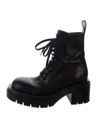 Bottega Veneta Leather Combat Boots