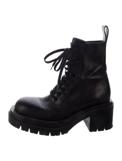 Bottega Veneta Leather Combat Boots