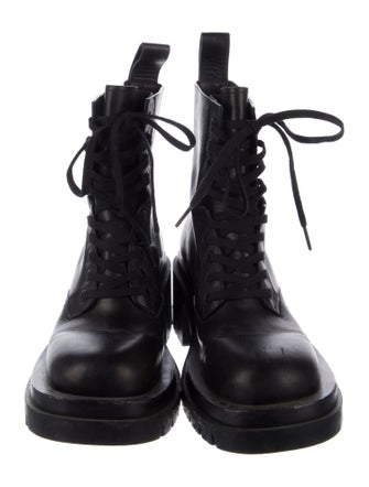 Bottega Veneta Leather Combat Boots