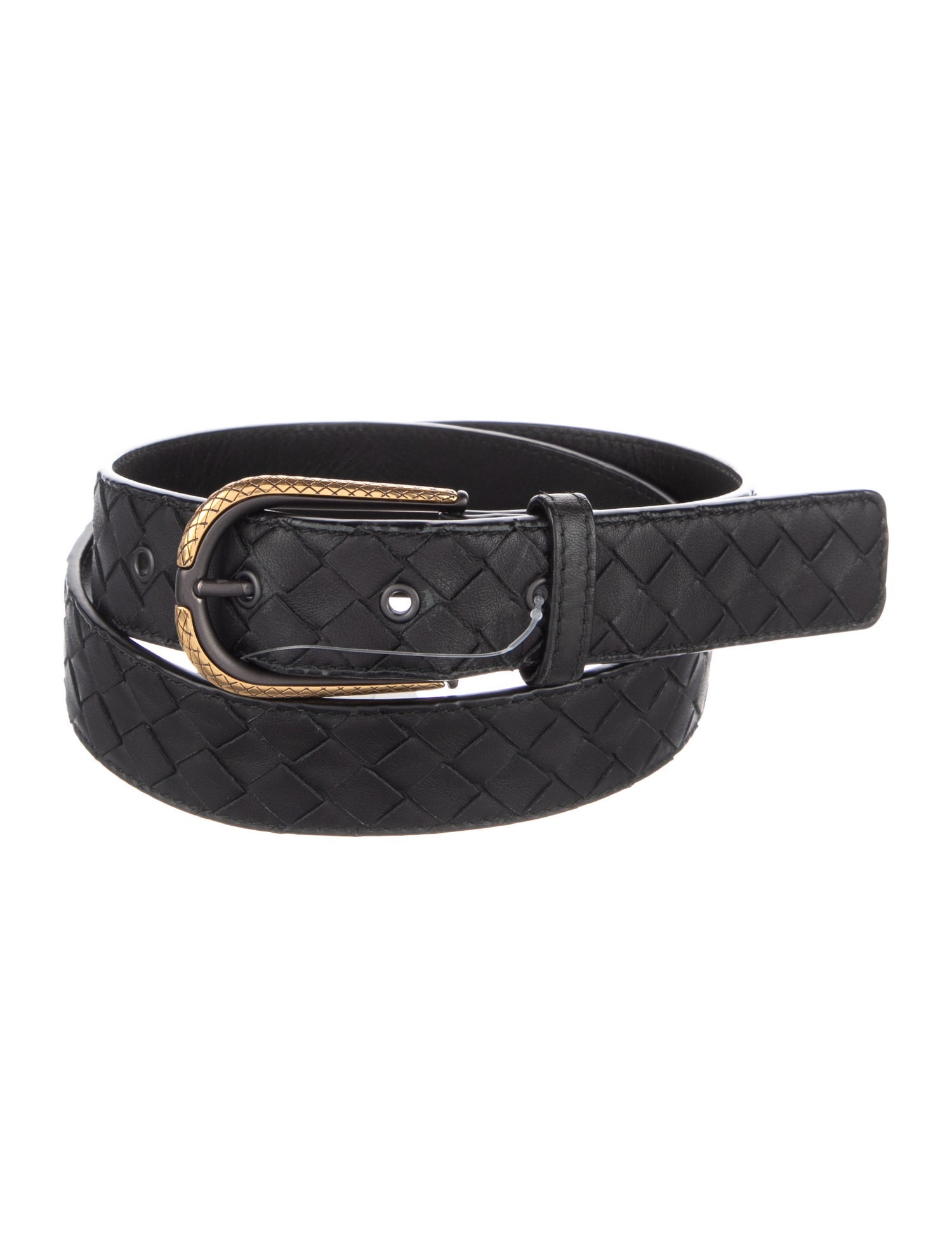 Bottega Veneta Intrecciato Weave Leather Belt