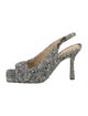 Bottega Veneta Tweed Pattern Slingback Pumps