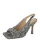 Bottega Veneta Tweed Pattern Slingback Pumps