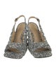 Bottega Veneta Tweed Pattern Slingback Pumps