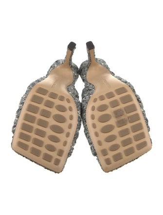Bottega Veneta Tweed Pattern Slingback Pumps