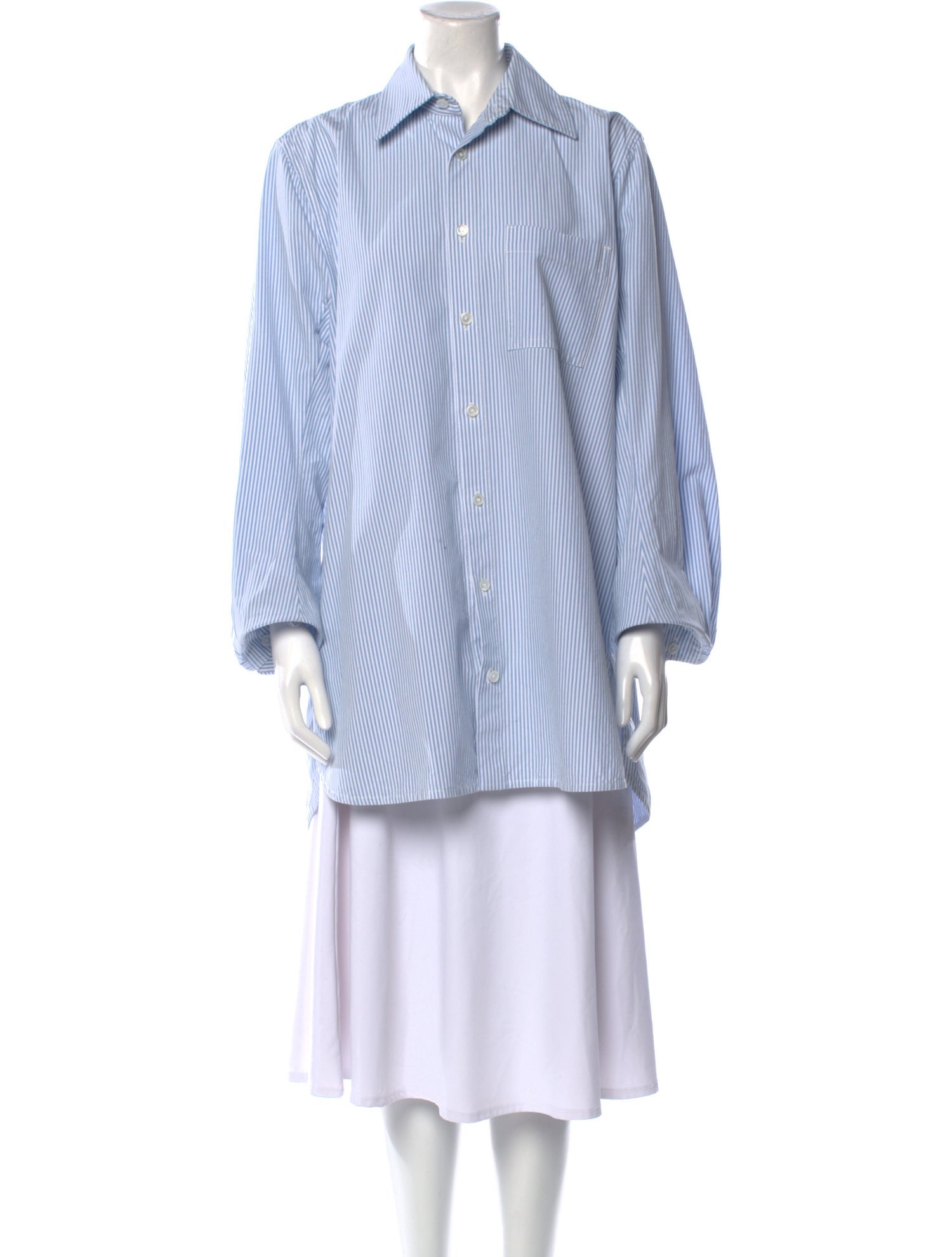 Bottega Veneta Striped Long Sleeve Tunic