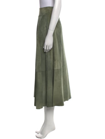 Bottega Veneta Calf Leather Midi Length Skirt